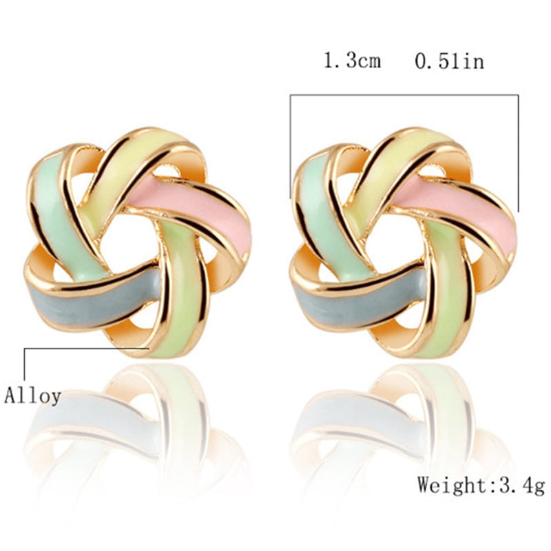 Twisted Spiral All-match Earrings