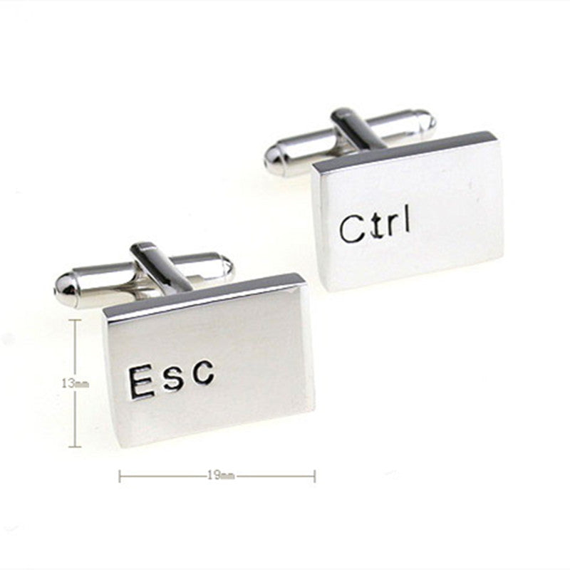 Metal Letter French Shirt Men's Cufflinks