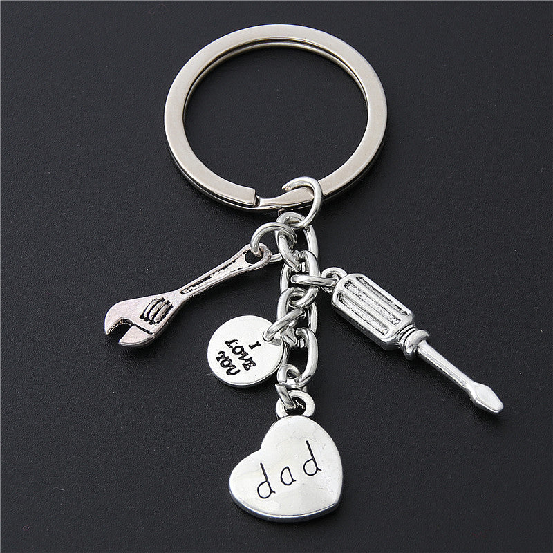 Father Mother I Love You Dad Mom Keychain