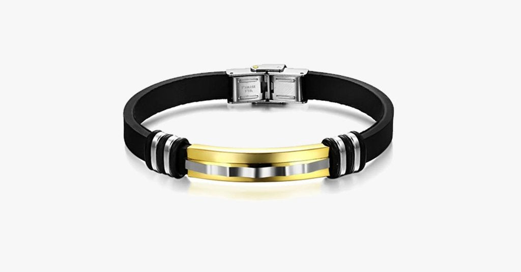 Zap Stainless Steel Mens Bracelet