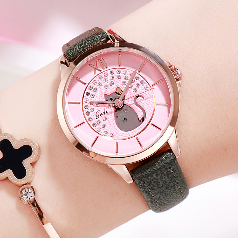 Girls' quartz wristwatch