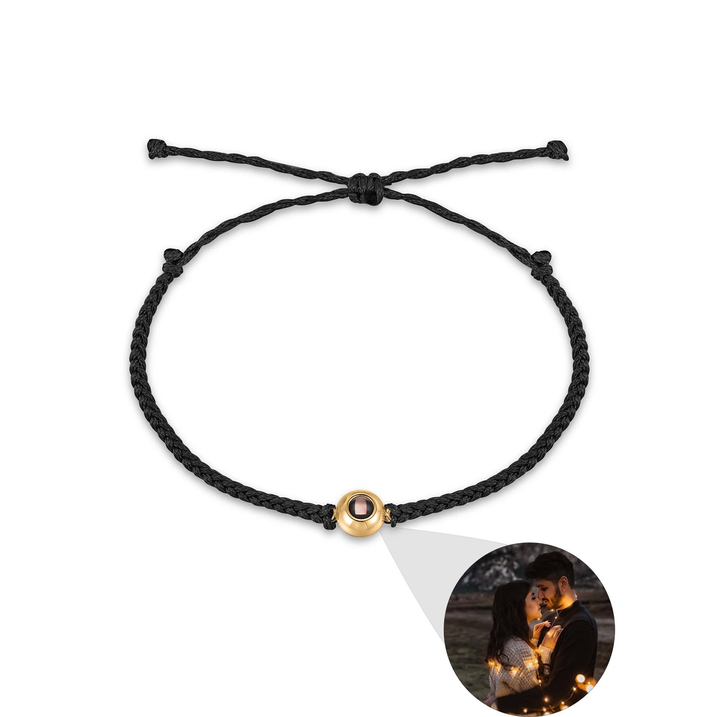 Custom Photo Projection Braided Bracelet
