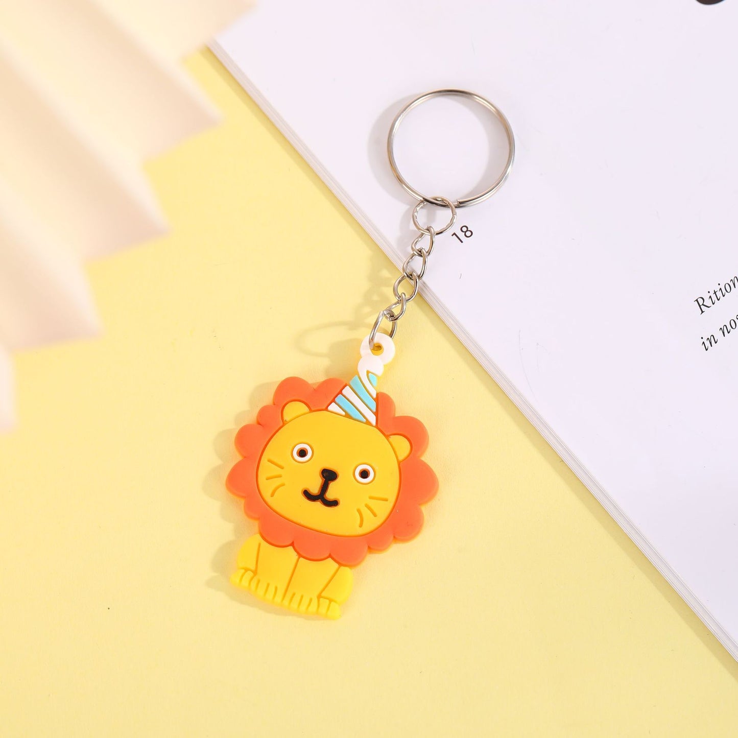 New PVC Soft Rubber Small Gift Cartoon Animal Keychain