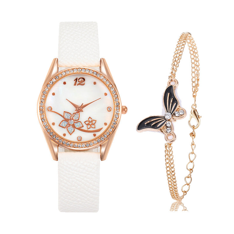 Fashion Plaid Pattern Women's Decorative Watch