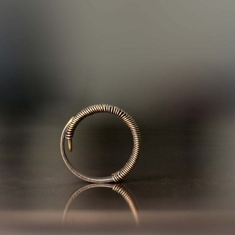Copper Wire Winding Process Vintage Personalized Ring