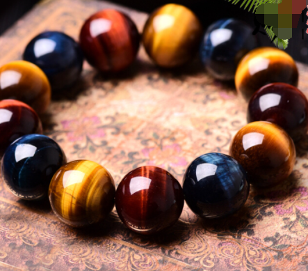 5A Grade Natural Three-color Tiger's Eye Bracelet