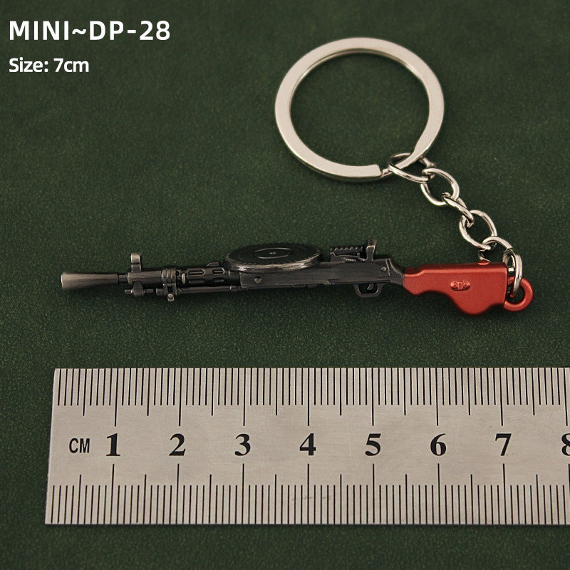 Alloy P92 Model G17 Sand Eagle Left Wheel Keychain