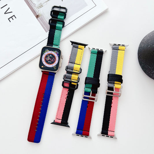 Suitable For Single Circle Nylon Color Matching Buckle Strap