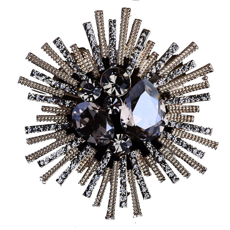 Women's Fashionable Airy Faux Gemstone Brooch