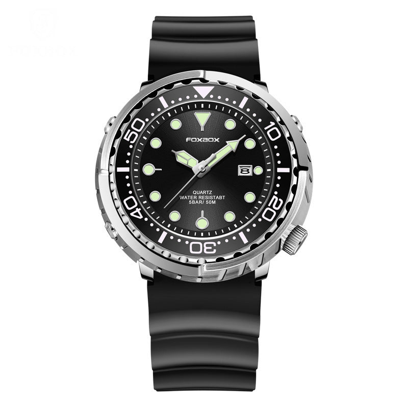 Men's Quartz Watch Three-pin Calendar Waterproof