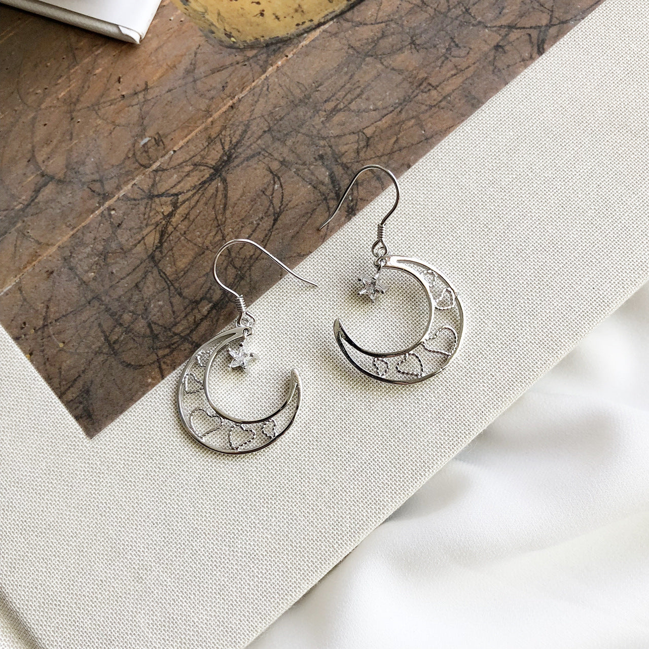 Personalized Xingyue Love Earrings Silver