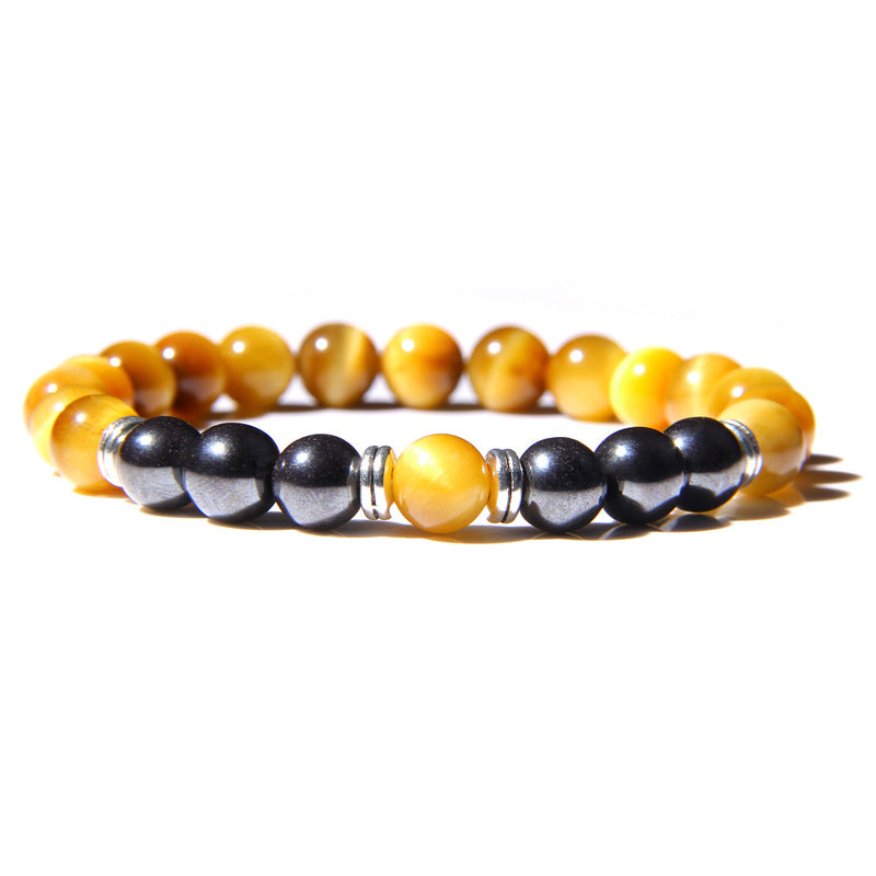 Energy Volcanic Stone Seven Color Chakra Bracelet