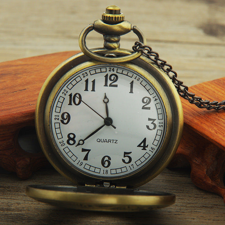 Bronze Analog Quartz Demi Pocket Watch