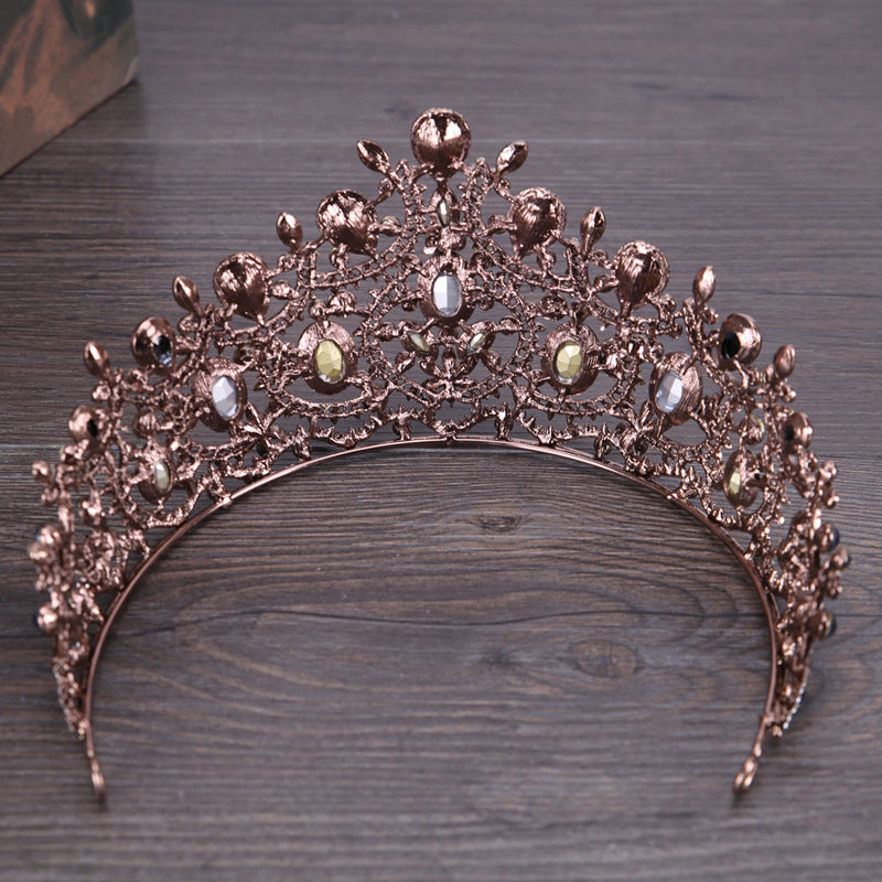 Vintage Elegant Sapphire And Diamond Bridal Crown Tiara