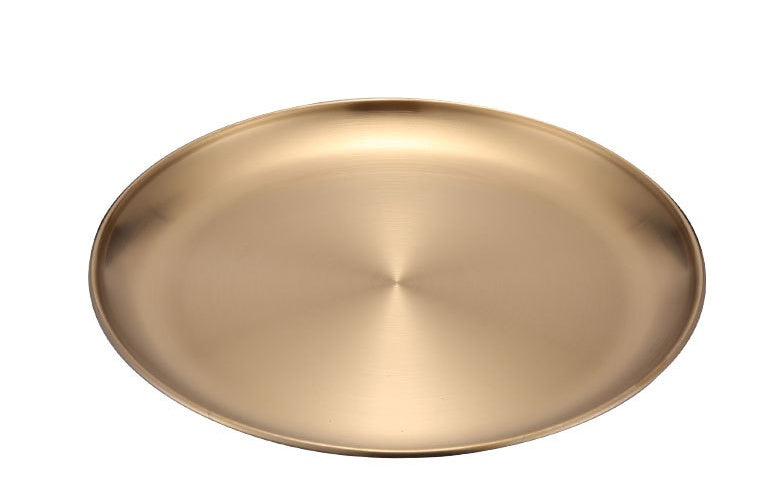 Retro Metal Round Storage Tray