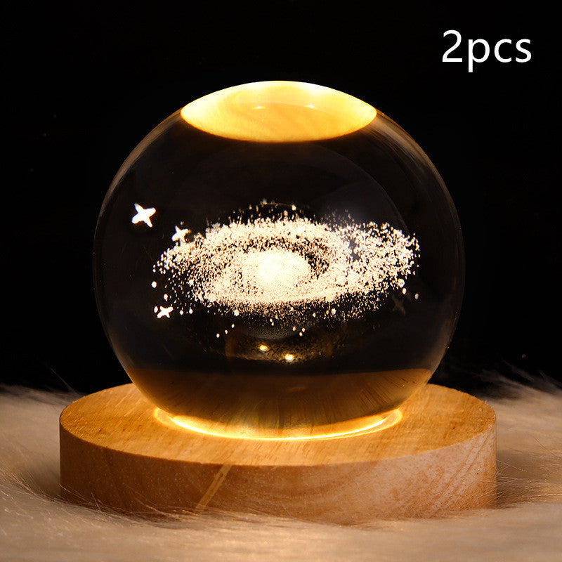 3D Crystal Ball LED Night Light