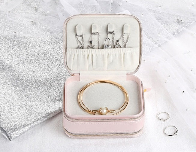 Portable PU Jewelry Storage Box