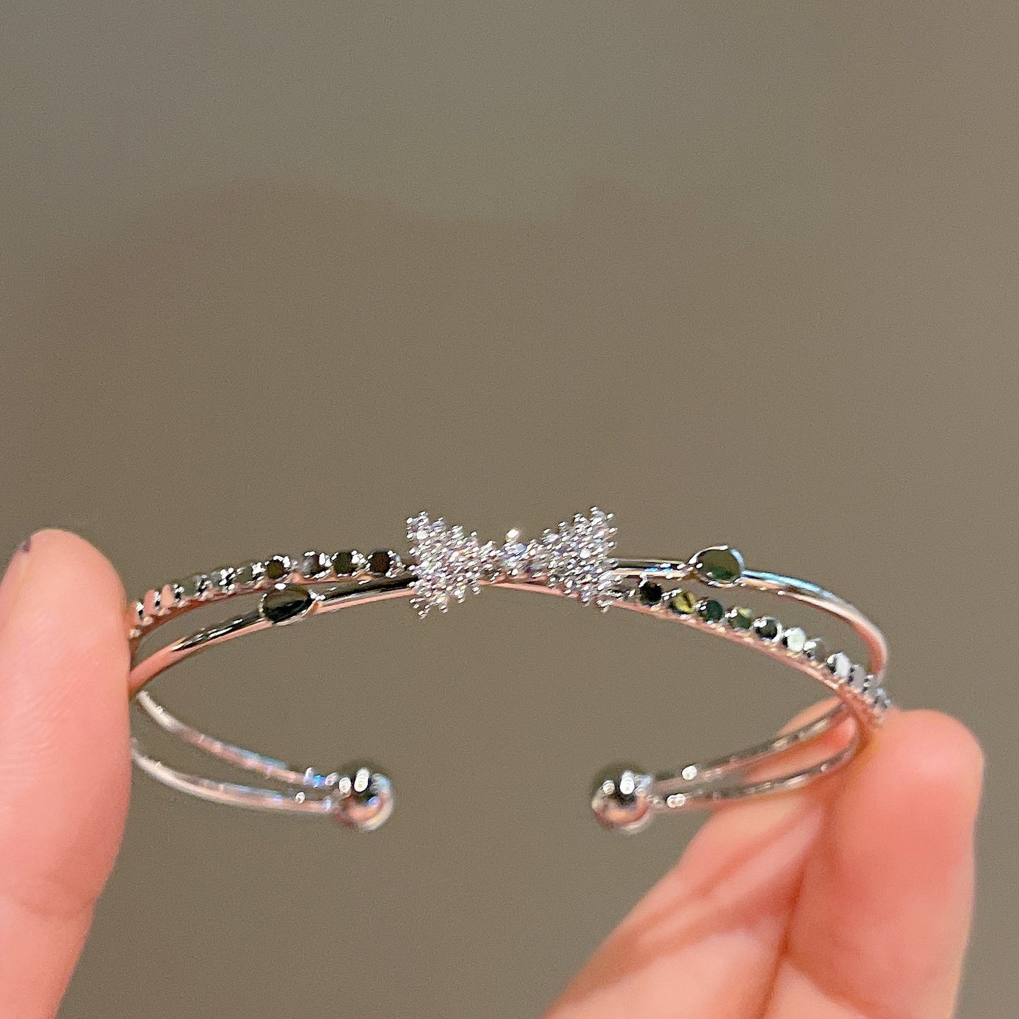 Women's Fashion Silver Niche Bow Bracelet