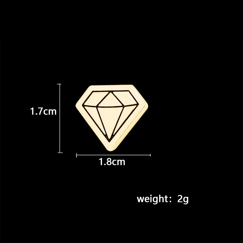 Korean Style Elegant Small Diamond Brooch Mini Style Small Pin Buckle