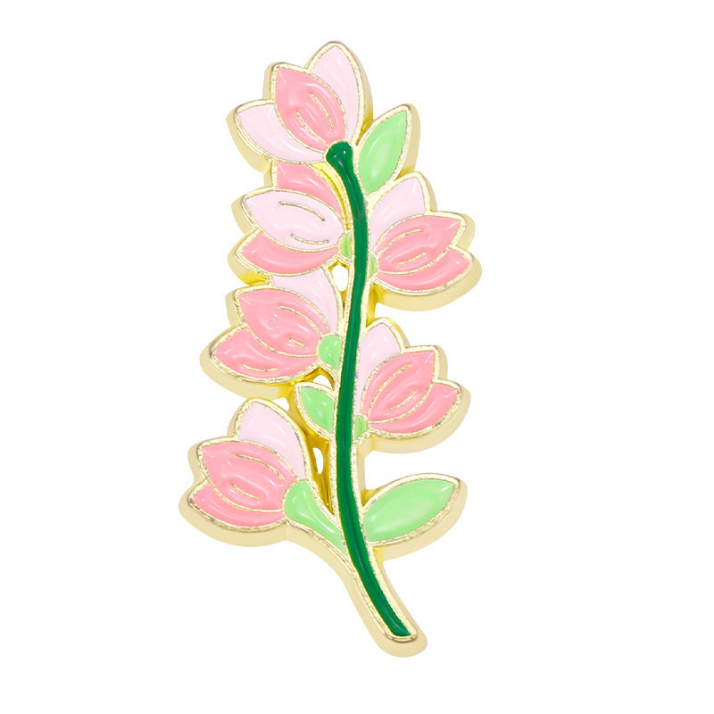 Lily Violet Flower Series Brooch