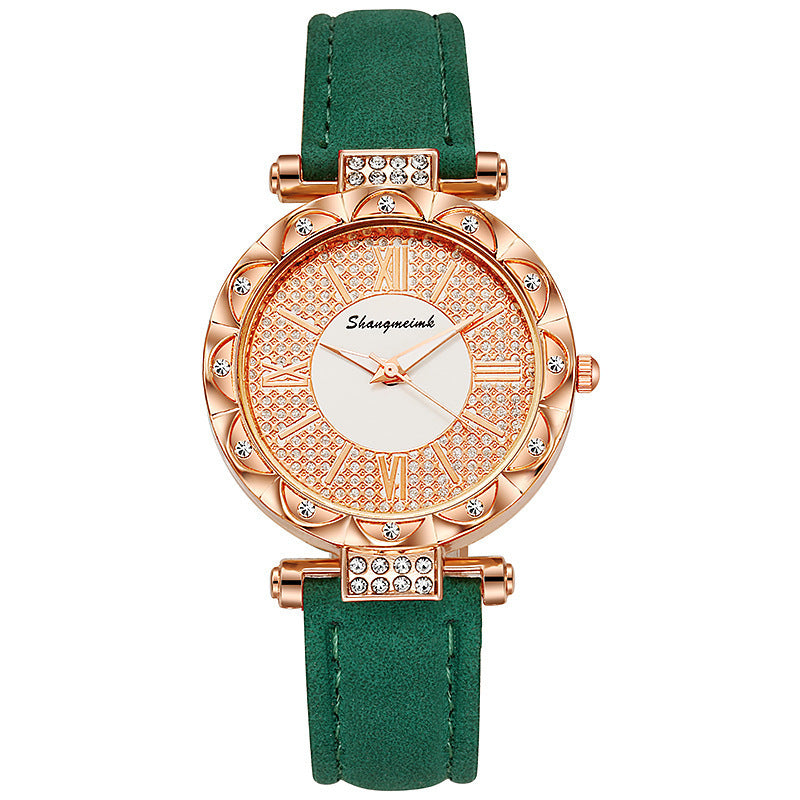 Diamond-encrusted Starry Belt Women's Quartz Watch