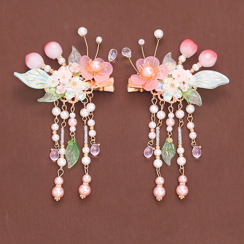 Headdress Hair Plug Fringed Hairpin Full Set Step Rock