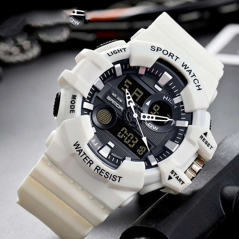 Fashion sports waterproof men's electronic watch