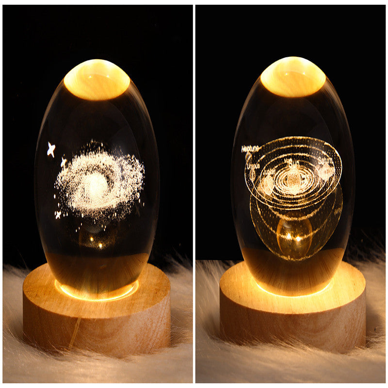 3D Crystal Ball LED Night Light