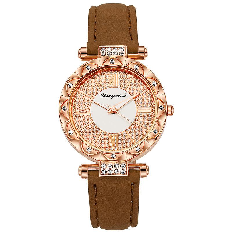 Diamond-encrusted Starry Belt Women's Quartz Watch