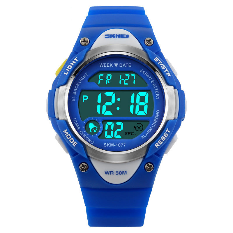 Electronic Watch Student Multi-color Suitable For Boys And Girls Aged 6 To 12