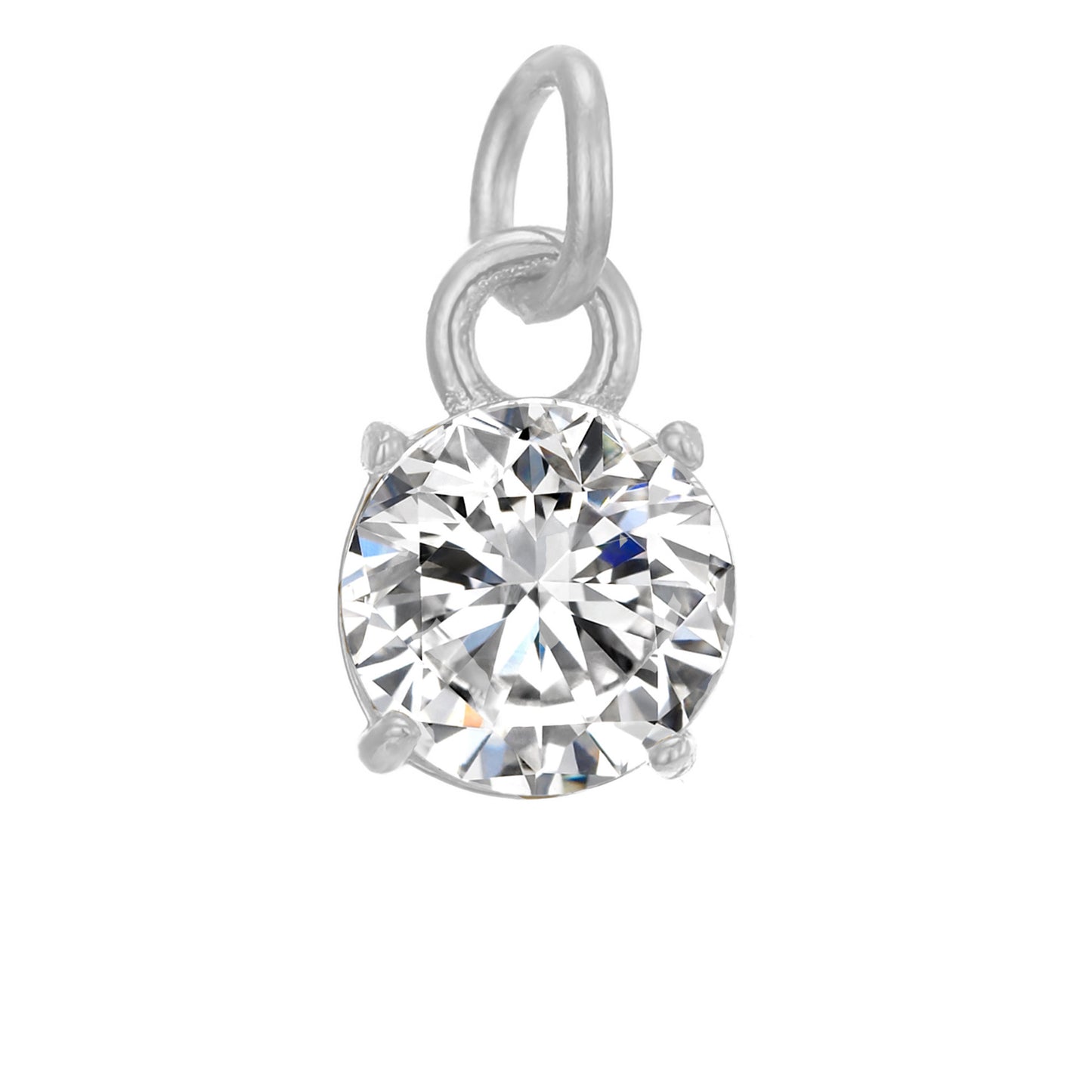 Ornament All-match New Stainless Steel Round Accessories Diamond Ladies' Pendant