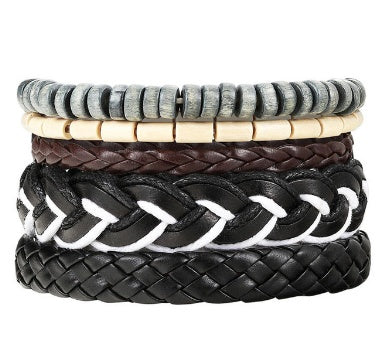 Fashion Beaded Leather Bracelets And Bracelets