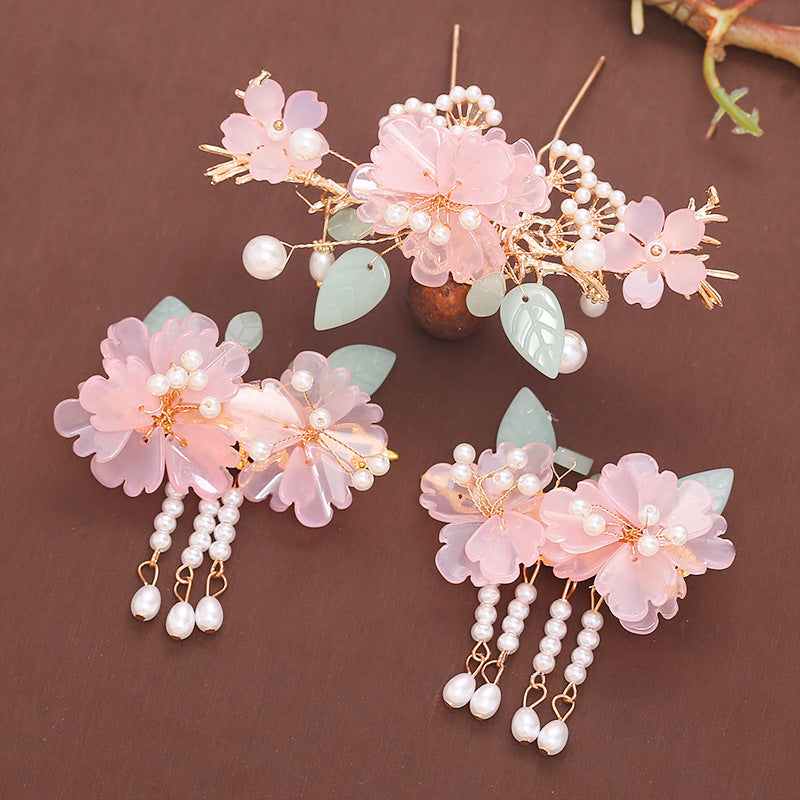 Headdress Hair Plug Fringed Hairpin Full Set Step Rock