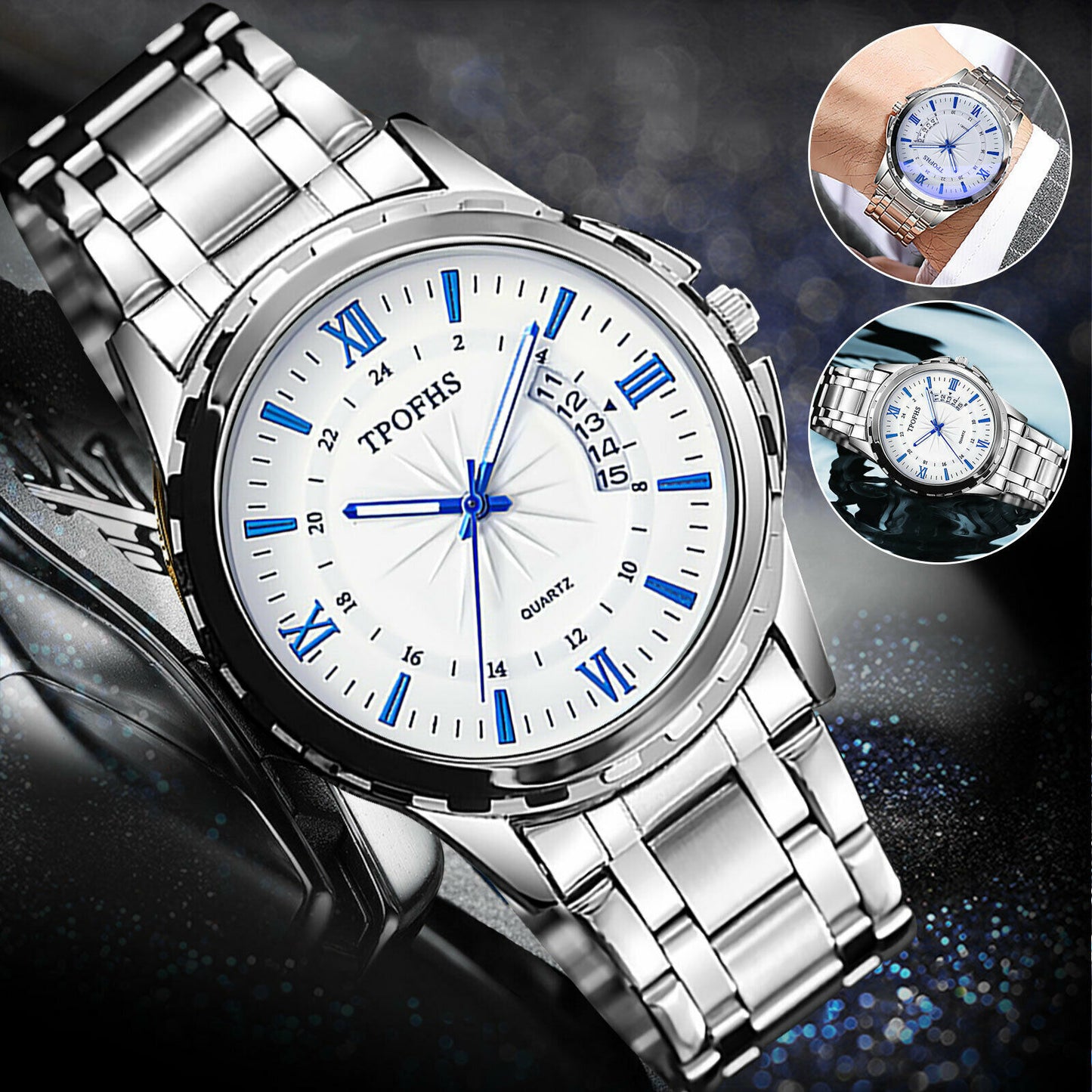 Stainless Steel Watch For MEN Classic Analog Wristwatch Fashion Classic Men Gift