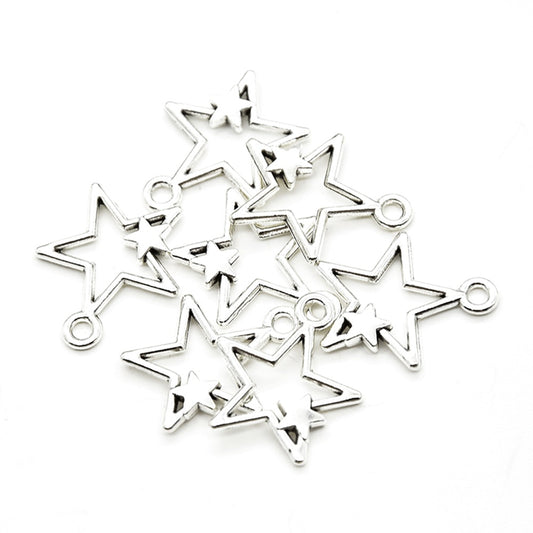 Diy Alloy Jewellery Accessories Vintage Silver Pendant