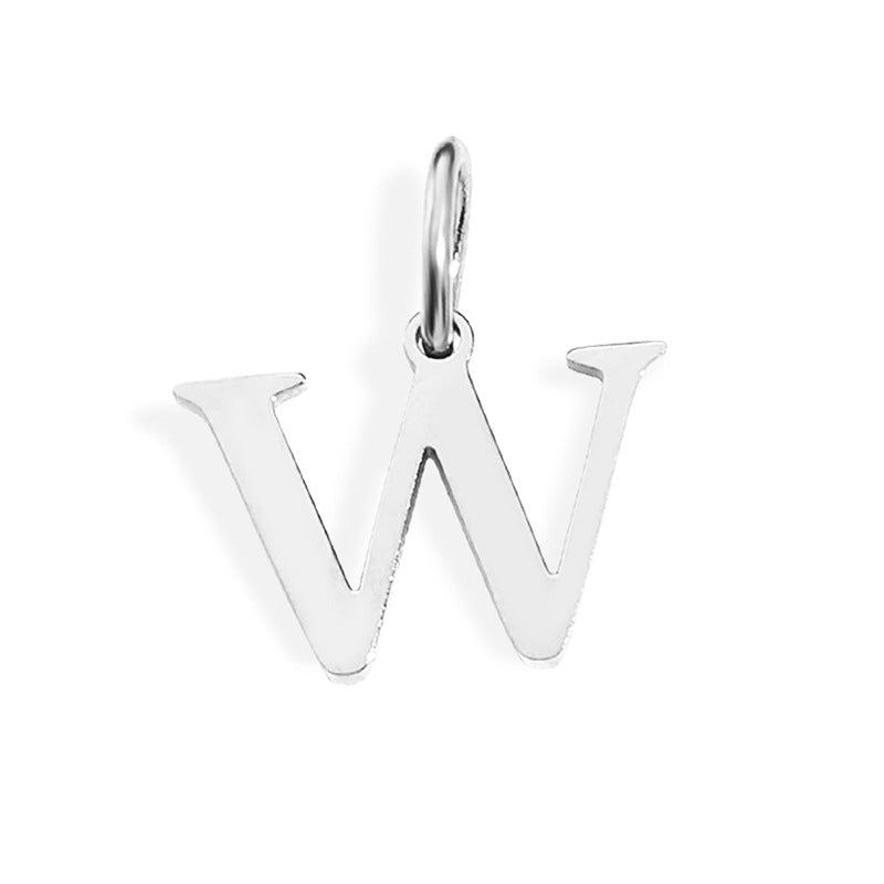 26 Letter Pendant Couple Bracelet Necklace English Pendant