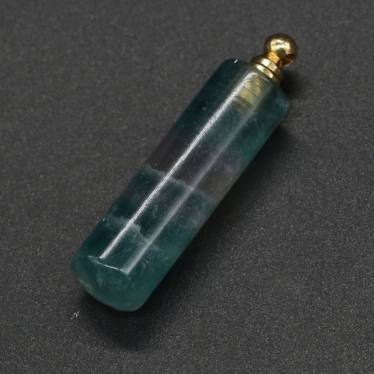 Natural Stone Necklace Perfume Bottle Pendant