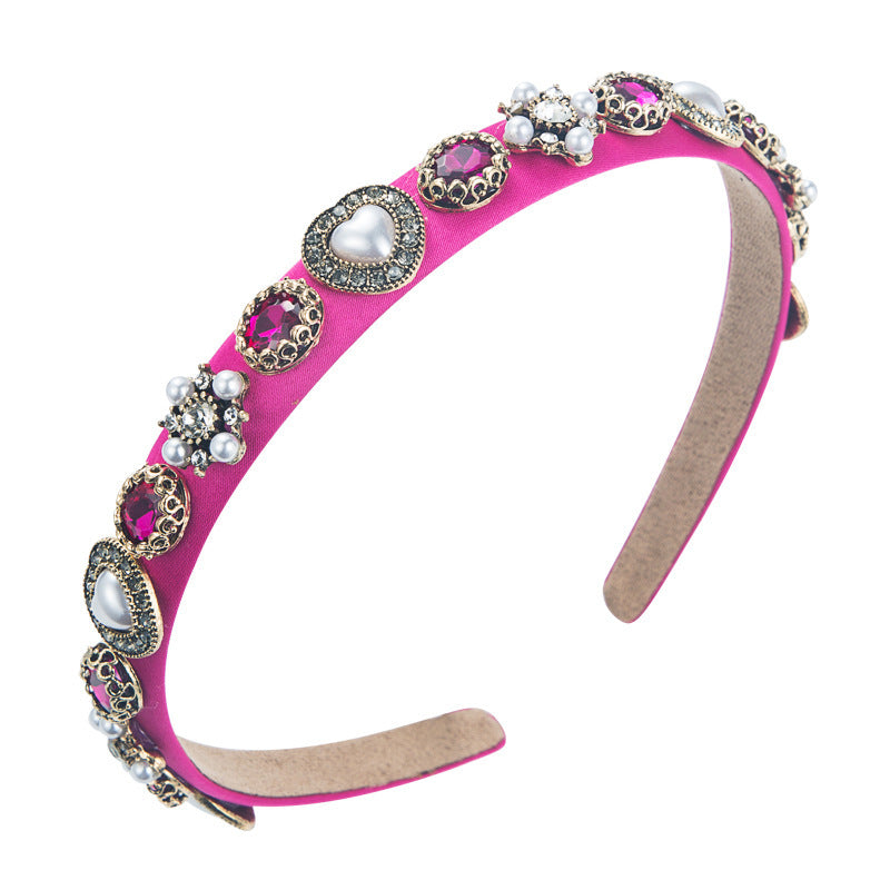 Fashion Crystal Pearl Alloy Accessories Headband