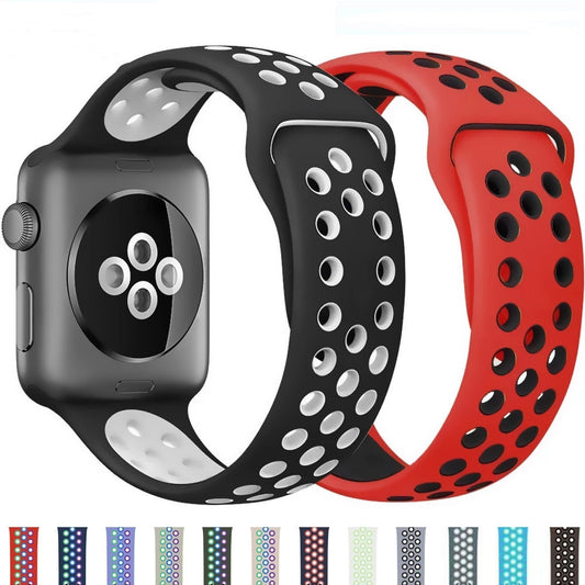 Versatile Sports Watch Silicone Strap