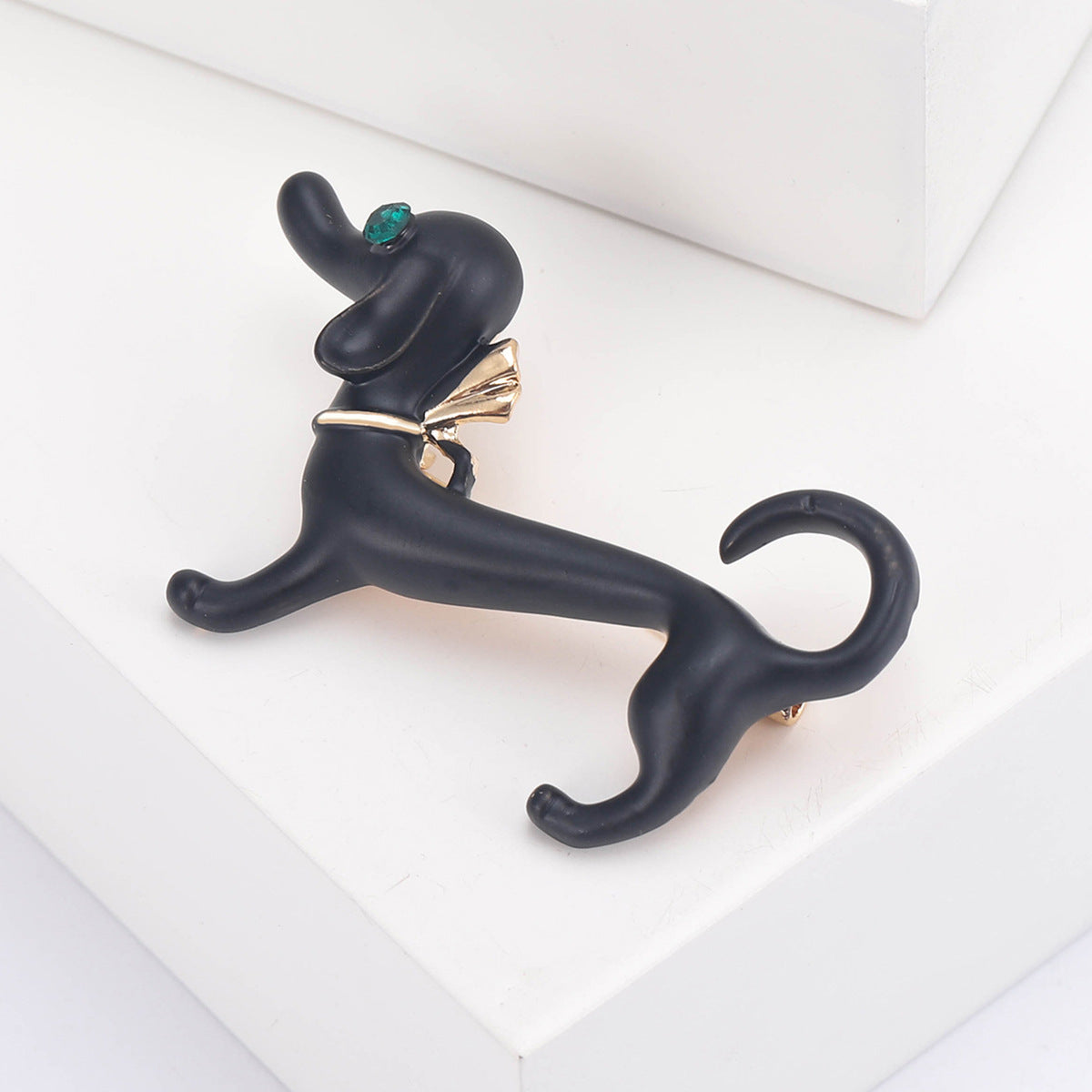 Cute Dripping Oil Sausage Dog Animal Pin Simple Same Style Breastpin Ornament