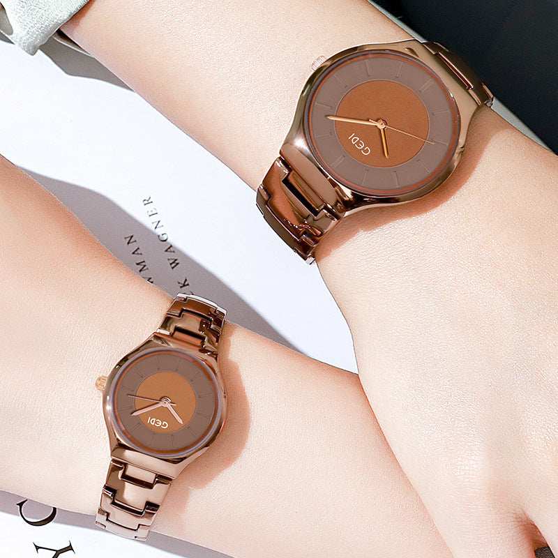 Casual Simple Ladies Watch Quartz Waterproof Couple Watch