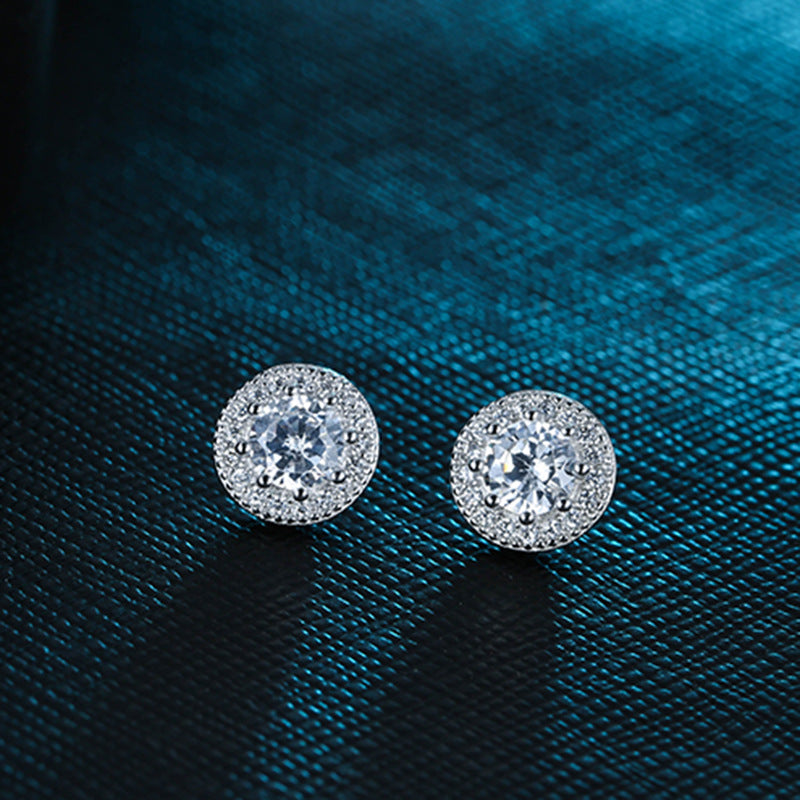 Diamond stud earrings