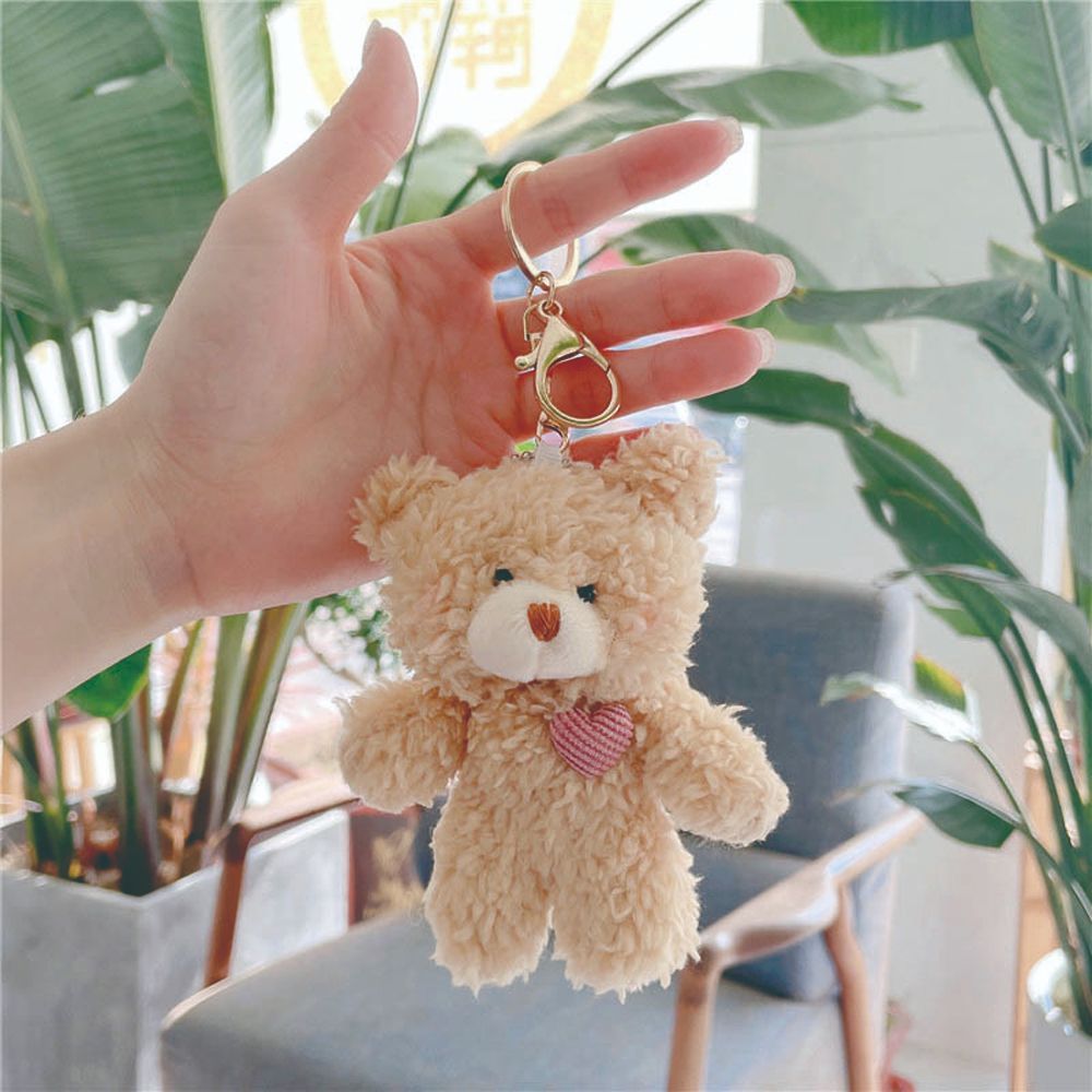 Cute Bear Rabbit Modeling Plush Doll Keychain