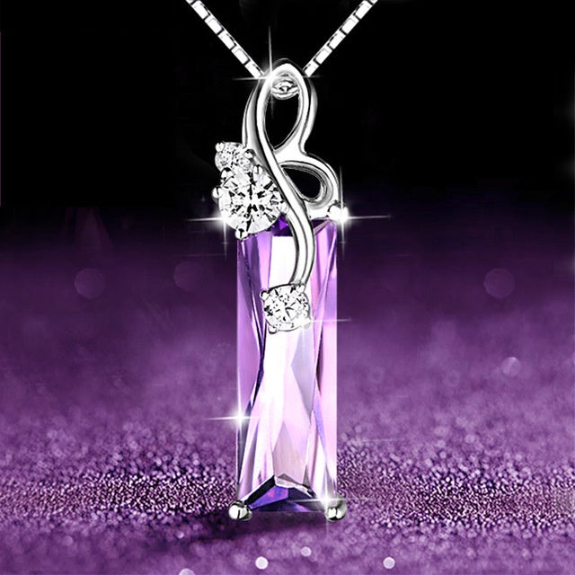 Purple Amethyst Woman Necklaces