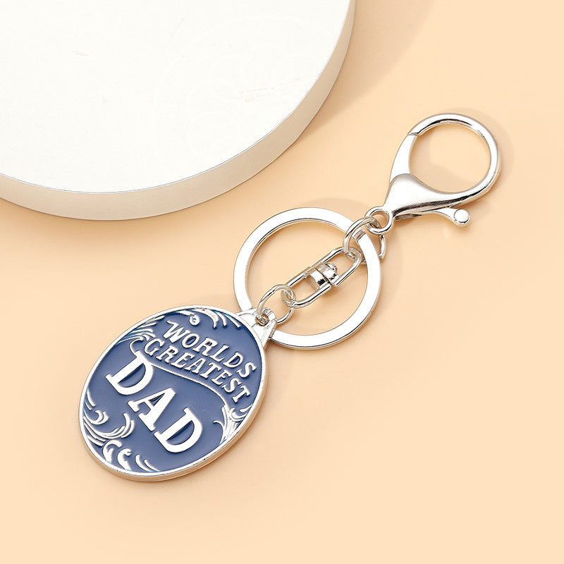 Father's Day Keychain Creative Alloy