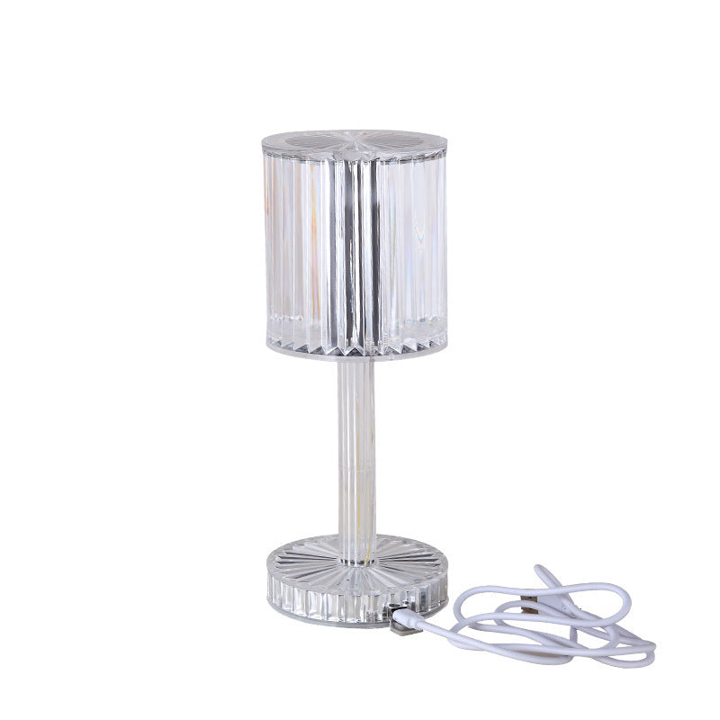 Elegant Crystal Table Lamp with Touch Control & Dimmable LED