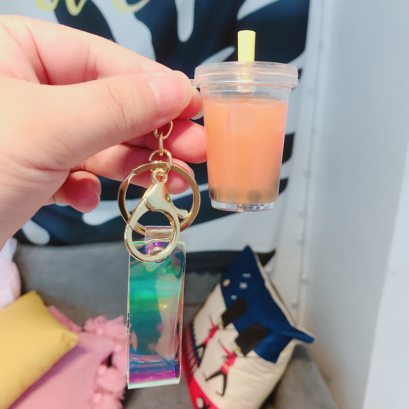 Acrylic Small Gift Simulation Beverage Keychain