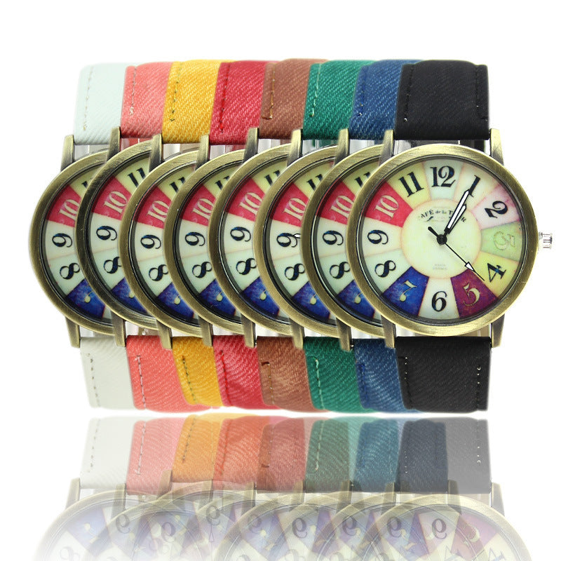 American Vintage Harajuku Graffiti Denim Watch