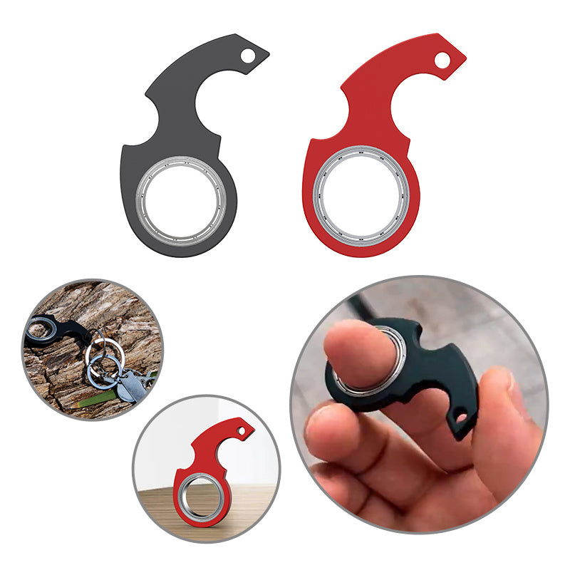 Finger Fidget Spinner Keychain