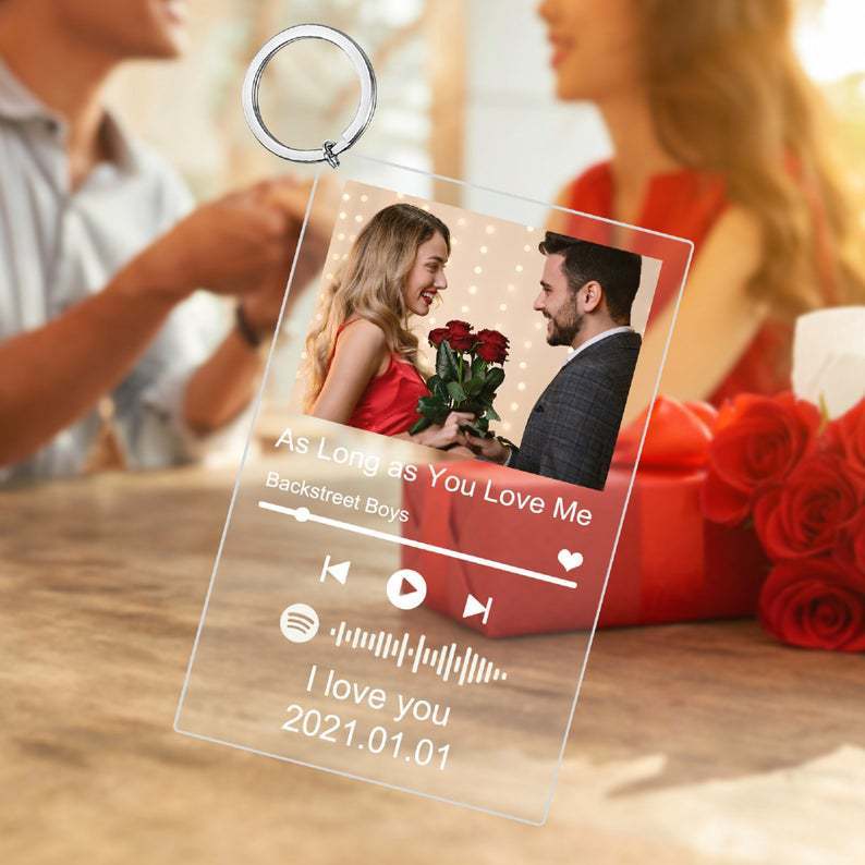 Customized Song Keychain with Photo
